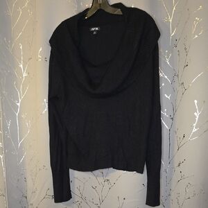 Apt. 9 Women's Elegant Black Cowl Neck Sweater